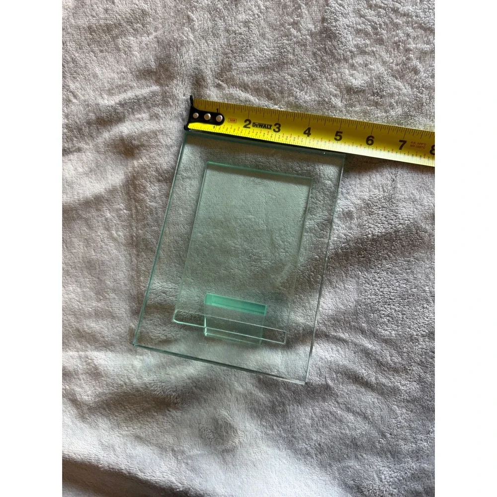 Clear Glass Picture Frame with Easel Back Tabletop Photo Display - C769